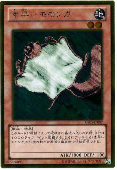 素早いモモンガ